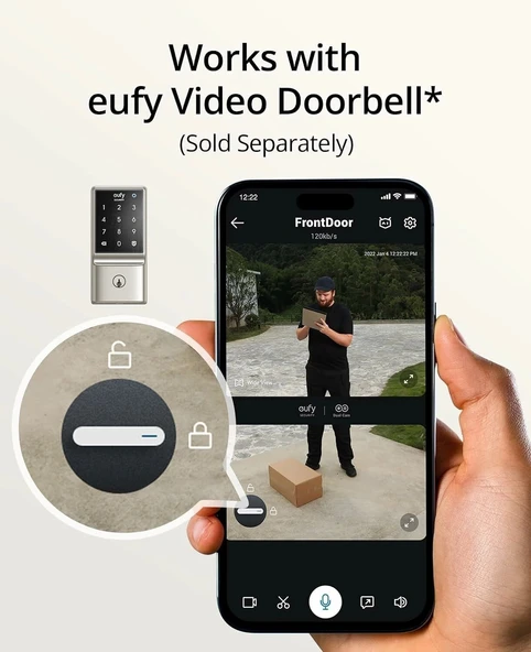eufy Security C210 WiFi Akıllı Kilit, Anahtarsız Giriş Kapı Kilidi - 3