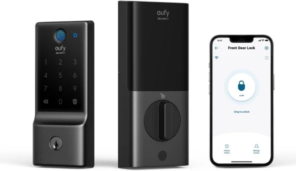 eufy Security C220 Akıllı Kilit, Parmak İzi Anahtarsız Giriş Kapı Kilidi