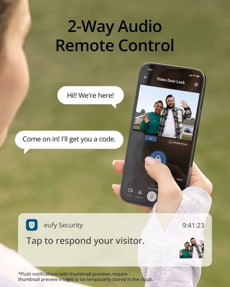 eufy Security Videosu S330 Akıllı Kilit, Kapı Zili - Parmak İzli Anahtarsız Giriş - 3