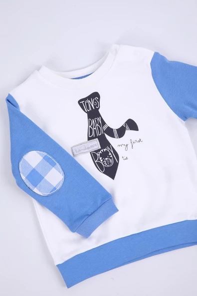 Babyhola %100 Pamuk Erkek Çocuk Alt Üst 2'li Takım Baharlık Mevsimlik 2264 - 3