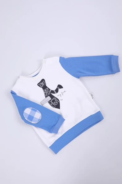 Babyhola %100 Pamuk Erkek Çocuk Alt Üst 2'li Takım Baharlık Mevsimlik 2264 - 2