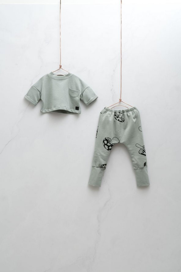 Moinoi Kısa Sweat Bebek Alt Üst Takım 50031 - 2
