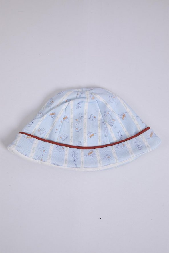 Babyhola %100 Pamuk Erkek Bebek Şapkalı Tulum 2'li Set 13670 - 7