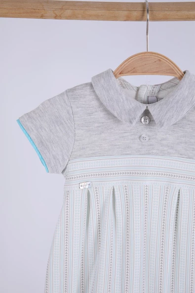 Babyhola %100 Pamuk Kız Erkek Bebek Tulum Bayramlık 13758 - 3