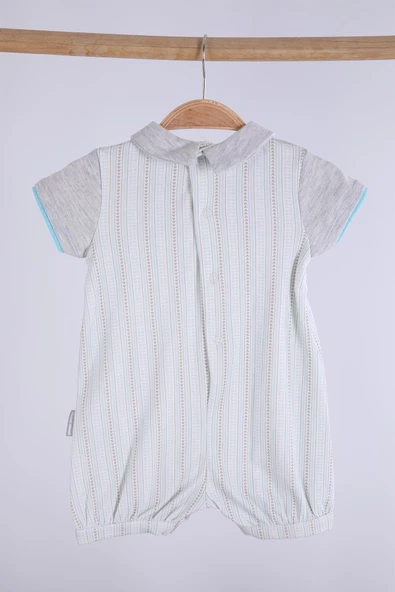 Babyhola %100 Pamuk Kız Erkek Bebek Tulum Bayramlık 13758 - 4