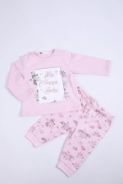 Babyhola %100 Pamuk Kız Bebek Alt Üst Takım 12023 - 5