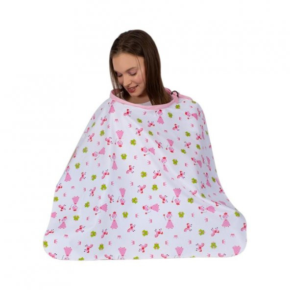 Sevibebe Anne Bebek Minderi Emzirme Yastığı Emzirme Örtüsü 3lü Set Prenses Desen 75-34 - 2