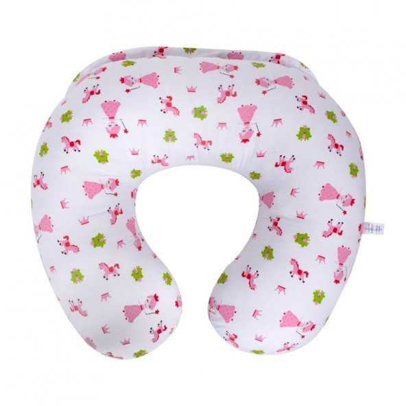 Sevibebe Anne Bebek Minderi Emzirme Yastığı Emzirme Örtüsü 3lü Set Prenses Desen 75-34 - 4