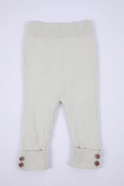 Babyhola %100 Organik Triko Kız Erkek Bebek Çocuk Bereli Alt Üst Pamuk 3'lü Takım 5802 - 3