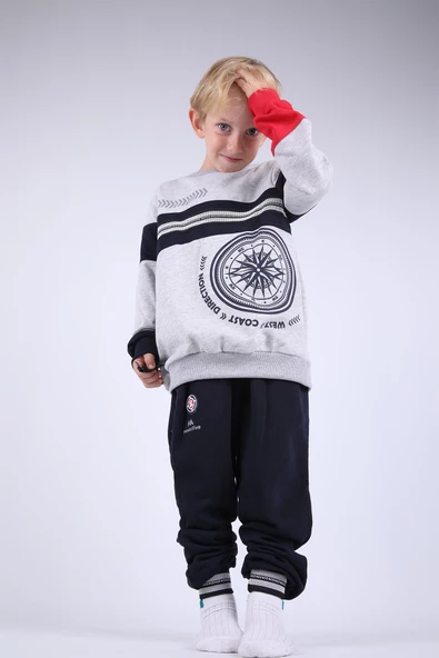 Nexactive Kız Erkek Çocuk Alt Üst 2'li Spor Eşofman Takım 50039-50071 - 8