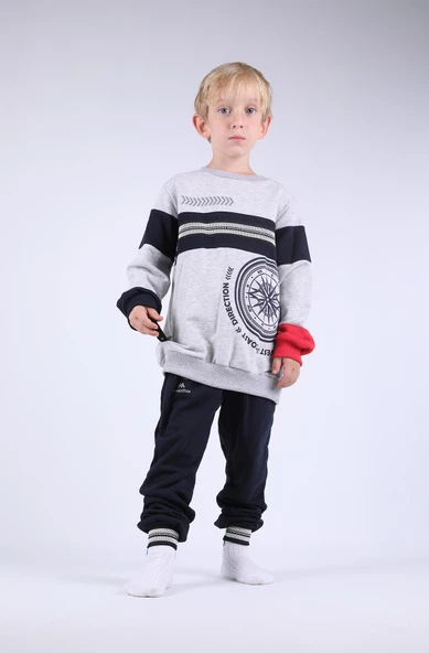 Nexactive Kız Erkek Çocuk Alt Üst 2'li Spor Eşofman Takım 50039-50071 - 5