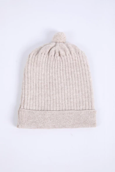 Babyhola %100 Organik Triko Kız Erkek Bebek Çocuk Kazak Pantolon Bereli Alt Üst 3'lü Takım 5804 - 8