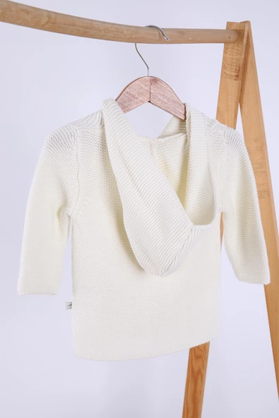 Babyhola %100 Organik Triko Kız Erkek Bebek Çocuk Kapüşonlu Hırka 6000 - 11