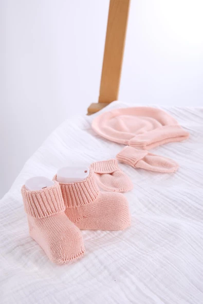 Babyhola Organik %100 Triko Kız Erkek Bebek Yenidoğan Tulum Takım 5'li Kutulu Set 0-3 ay Hediyelik Hastane Çıkışı 5910 - 7