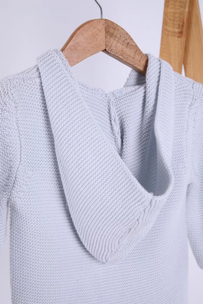 Babyhola %100 Organik Triko Kız Erkek Bebek Çocuk Kapüşonlu Hırka 6000 - 7