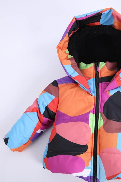 Babyhola Kapüşonlu İçi Peluş Kız Erkek Çocuk Mont 3344 - 11