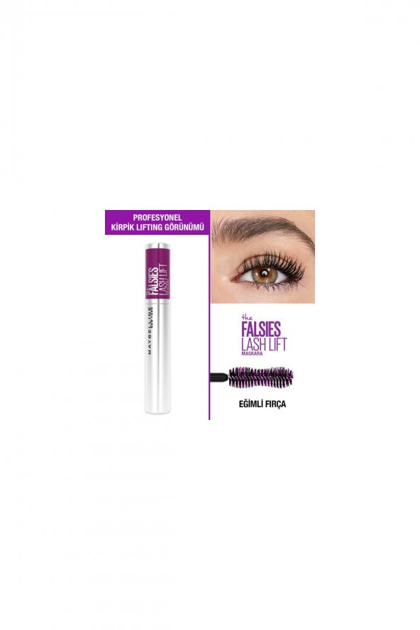 Maybelline New York Falsies Lash Lift Kaldırma Etkili Siyah Maskara - 5