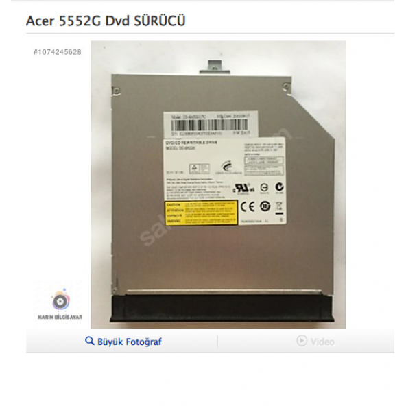 Acer 5552G Dvd SÜRÜCÜ