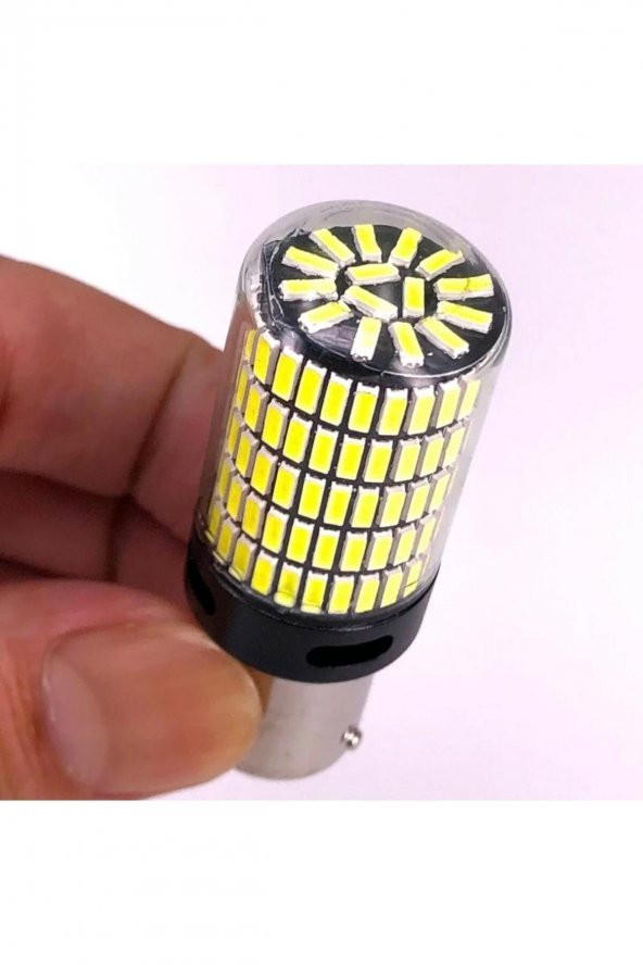 P21w 144 Ledli Ultra Parlak Geri Vites Park Ampül Tek Duy Beyaz (2 ADET) - 2