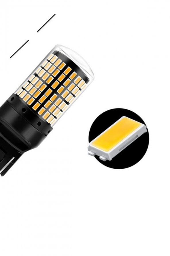 P21W 144 Led Canbus Geri Vites Ampulü Turuncu - 4