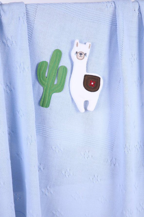 Babyhola Kız Erkek Bebek Triko Battaniye Kutulu Hediyelik Sevimli Hayvanlar 3 Boyutlu Lama Figürü 2005 - 2