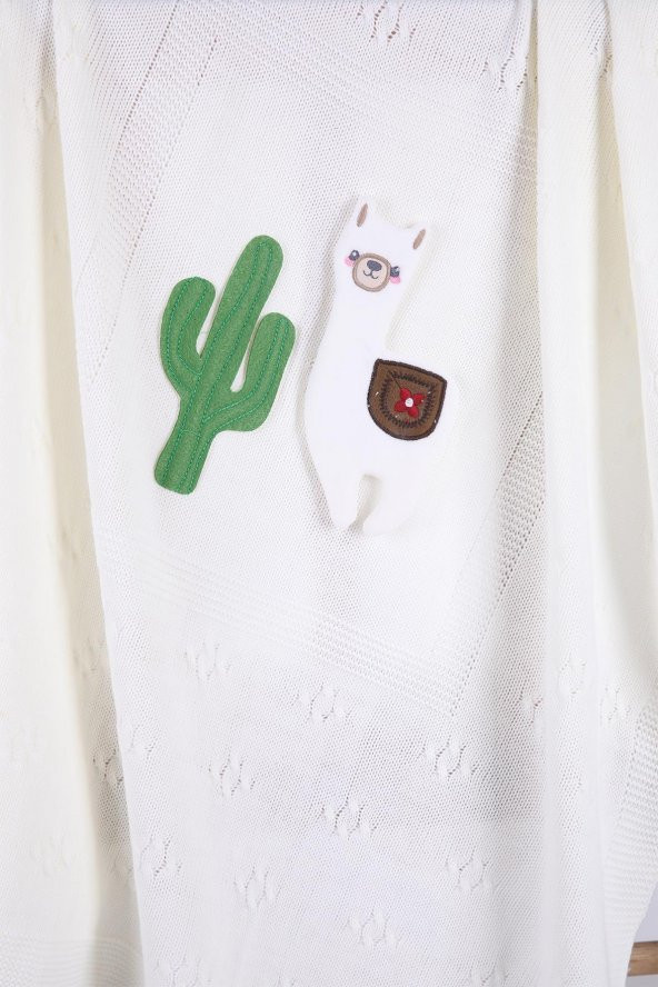 Babyhola Kız Erkek Bebek Triko Battaniye Kutulu Hediyelik Sevimli Hayvanlar 3 Boyutlu Lama Figürü 2005 - 8