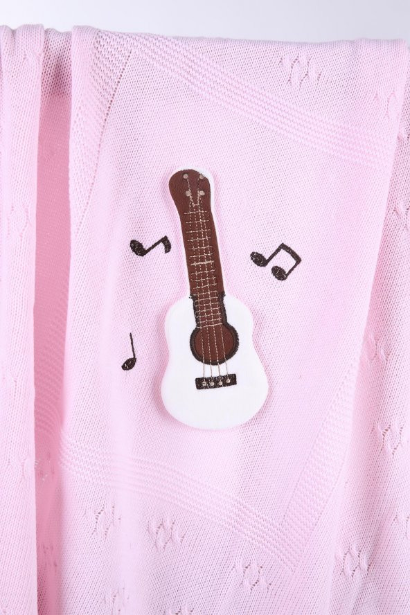 Babyhola Kız Erkek Bebek Triko Battaniye Kutulu Hediyelik Sevimli Hayvanlar 3 Boyutlu Gitar Figürü 2009 - 2