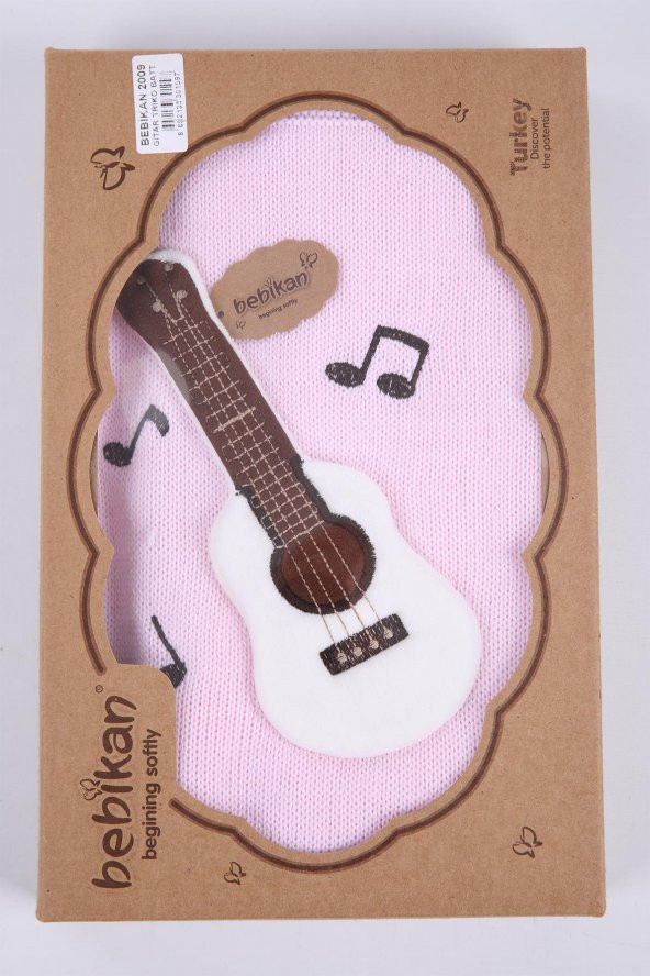 Babyhola Kız Erkek Bebek Triko Battaniye Kutulu Hediyelik Sevimli Hayvanlar 3 Boyutlu Gitar Figürü 2009 - 3