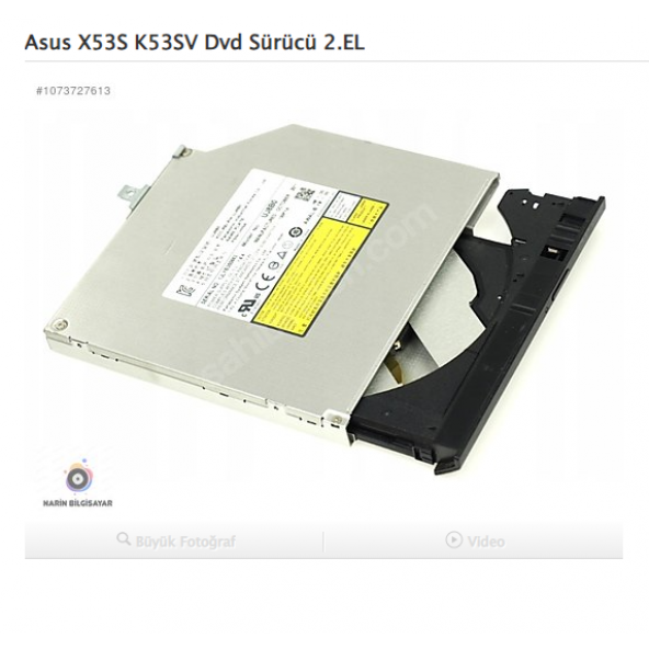 Asus X53S K53SV Dvd Sürücü 2.EL