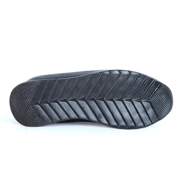 Ayakcenter 23-8010 Siyah Streçli Ayışığı Kadın Casual Ayakkabı - Resim 4