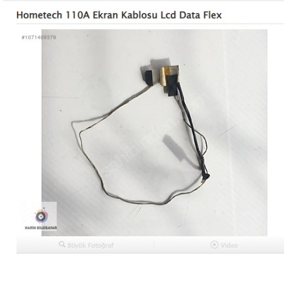 Hometech 110A Ekran Kablosu Lcd Data Flex