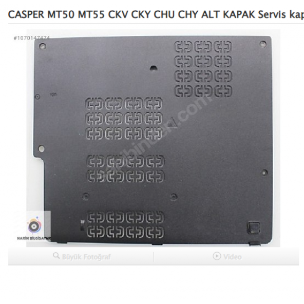 CASPER MT50 MT55 CKV CKY CHU CHY ALT KAPAK Servis kapağı SİYAH