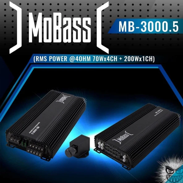 Mb-3000.5 4x130 Rms Ses 1x320 Bas Çıkışı Bas Kontrol Mevcut