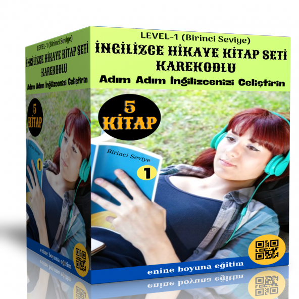İngilizce Hikaye Seti Level-1 (Karekodlu 5 Kitap)