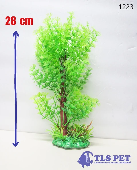 TLS Yapay Akvaryum Bitkisi Dekoru 1223 28 cm ürün görseli 1