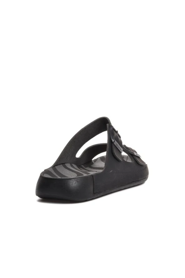 Ayakmod Kahve Çift Bantlı Erkek Terlik - 4