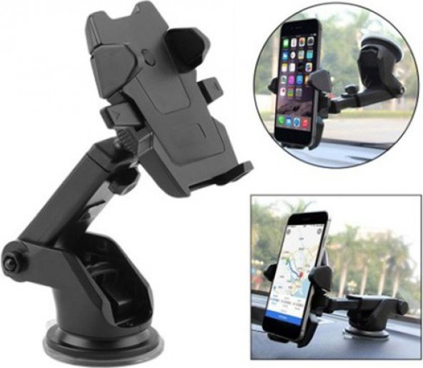 Araç Içi Telefon Tutucu Uzun Ultra 360 Ayarlanabilir Vantuzlu - 3