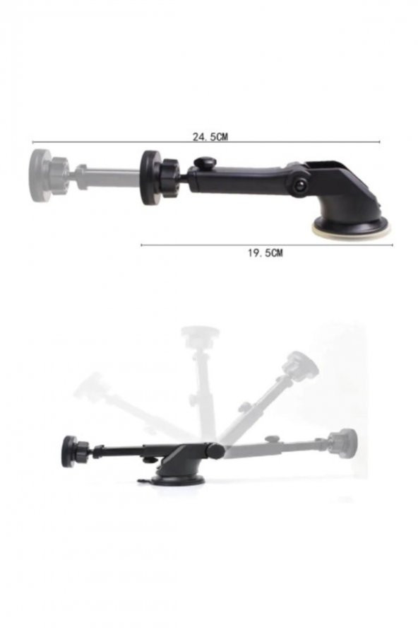 Araç Içi Manyetik Mıknatıslı Telefon Tutucu Uzayabilen Güçlü Tutuşlu - 4