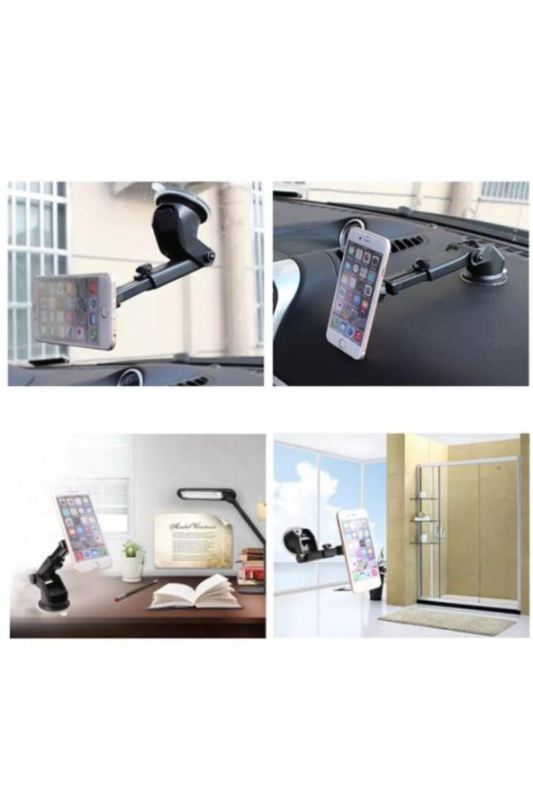 Araç Içi Manyetik Mıknatıslı Telefon Tutucu Uzayabilen Güçlü Tutuşlu - 7