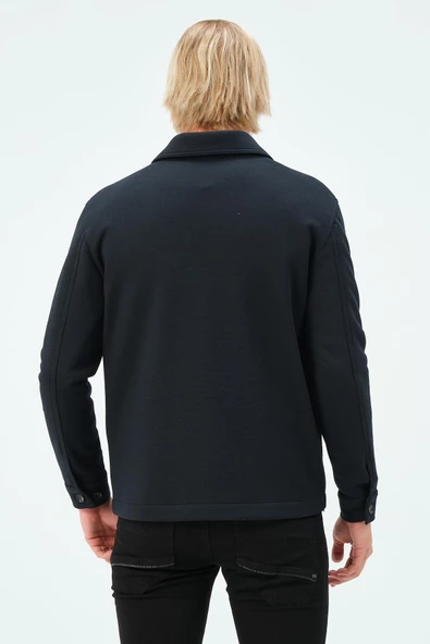 CEKMON Erkek Düğmeli Çok Cepli Rahat Regular Fit Klasik Ceket - 2