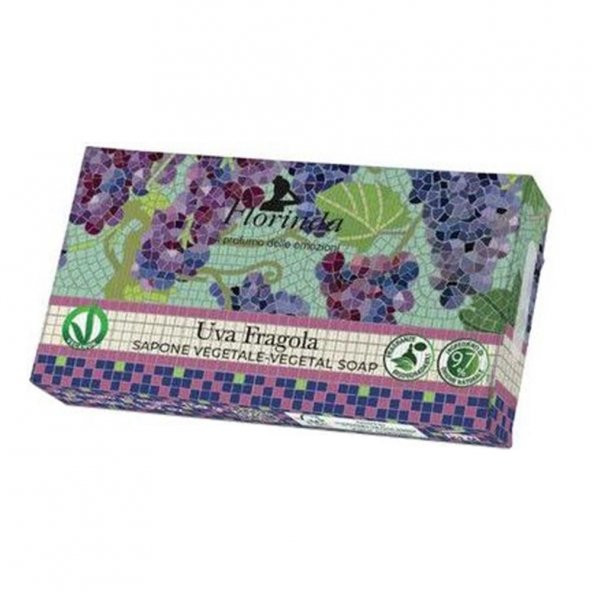 Florinda Mozaik Uva Fragola Üzüm & Çilek Doğal Katı Sabun 50Gr