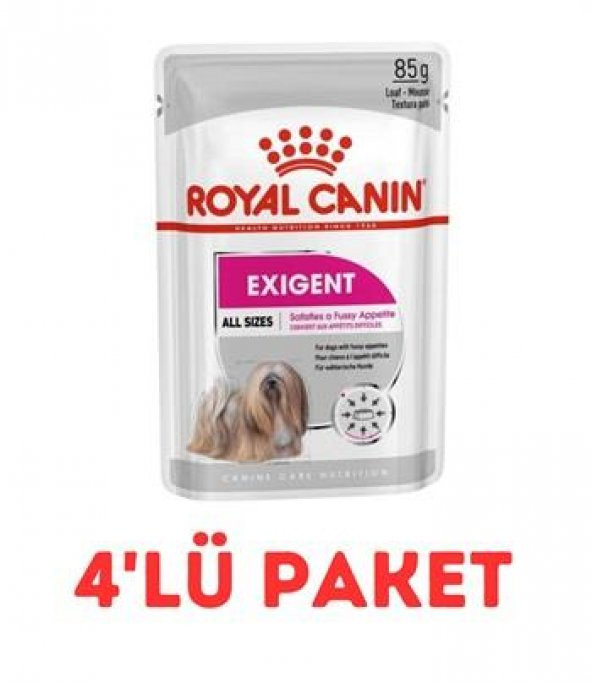 Royal Canin Ccn Exigent Seçici Köpek Konservesi 85 Gr 4Lü Paket