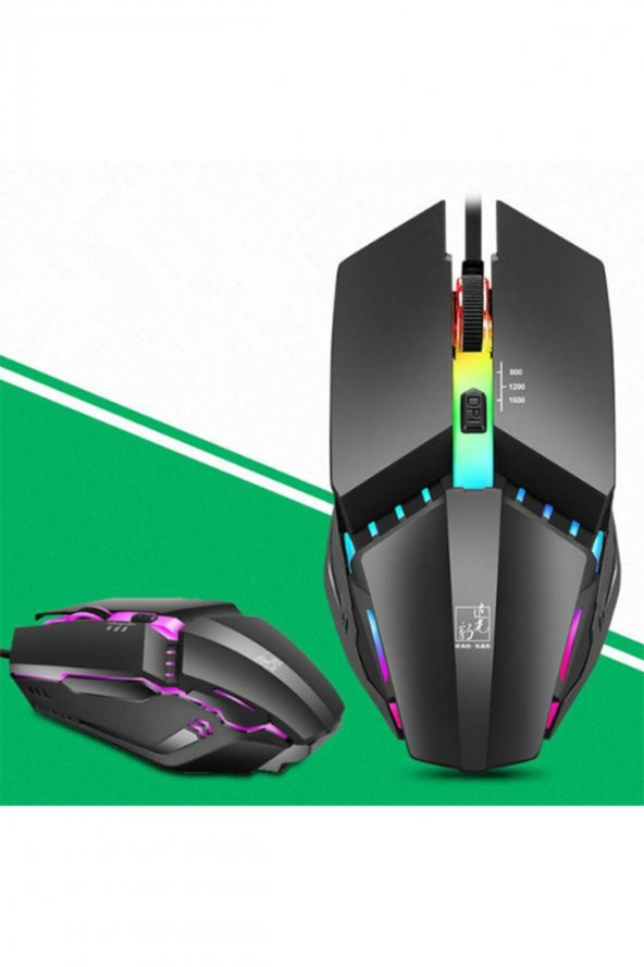 Ally K3 Işıklı Kablolu Oyuncu- Gamıng Mouse