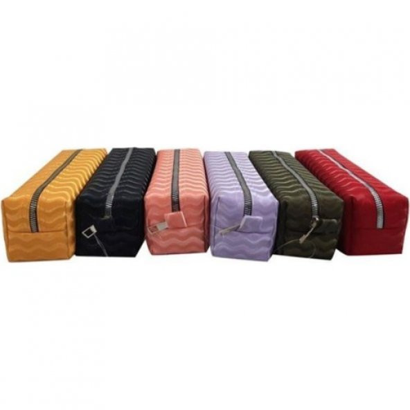 B&D BÜYÜK BOY SUNİ DERİ KALEM ÇANTASI DALGALI DESENBD-KCS055 - 3
