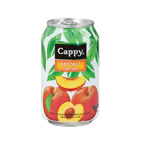 Cappy Şeftali Nektarı Kutu Meyve Suyu 330ml (12 li Koli)