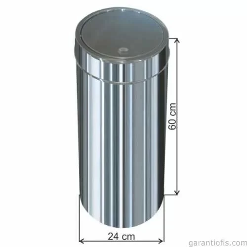 Garanti Metal 1324 Dokunmatik İtme Kapaklı Çöp Kovası (27 Litre)