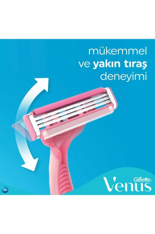 Gillette Venus Gillette Simply Venus 3 Basic 4lü 7702018456758 - 5