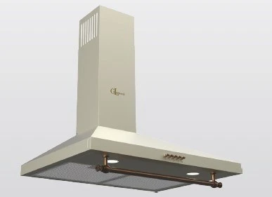 Gl General Gld 040RK Rustıc 90 cm Krem Rustik Davlumbaz - 2