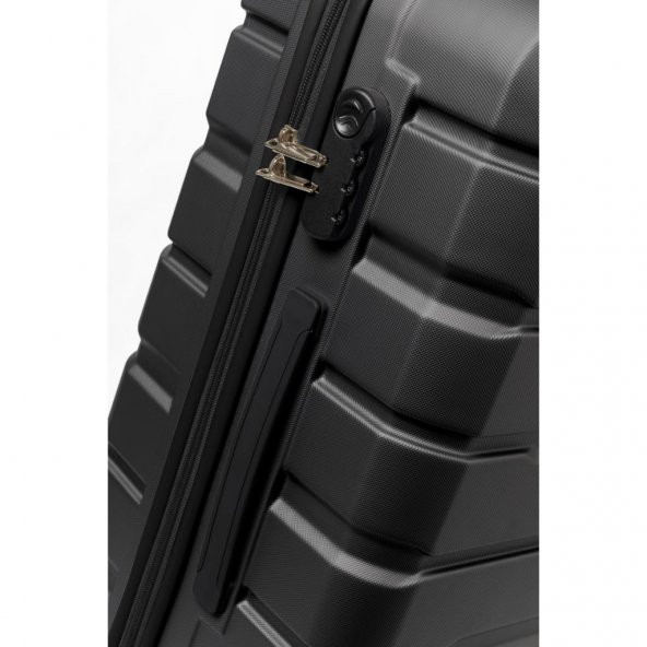 DZC KUZENLER AVM Abs Premium Tonaton 3'lü Valiz Seyahat Seti - Model:500.02 Koyu Gri Füme - 12