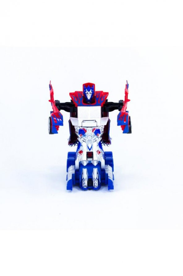 Tek Tuşla Robota Dönüşen Transformers Optimus Çek Bırak Araba - 4
